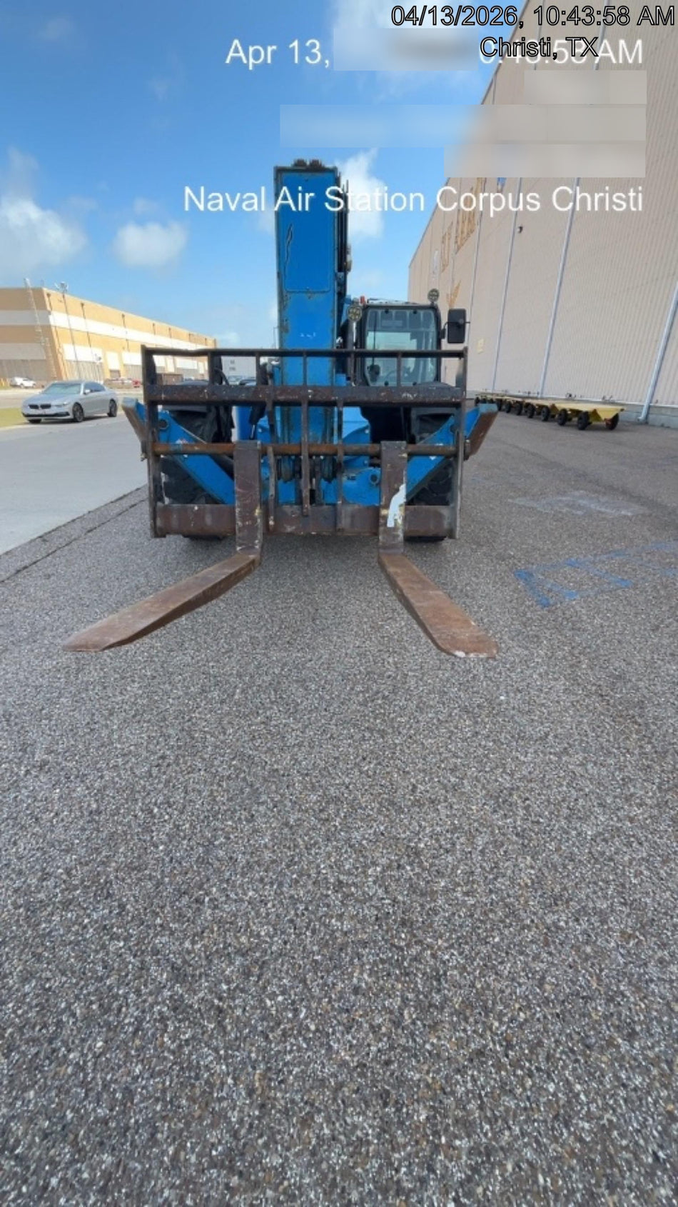 2019 Genie GTH-1056 Cab/Heat/AC, Solid RT Tires, LED Work Lights, Beacon 60" QA Carriage, 60" Forks