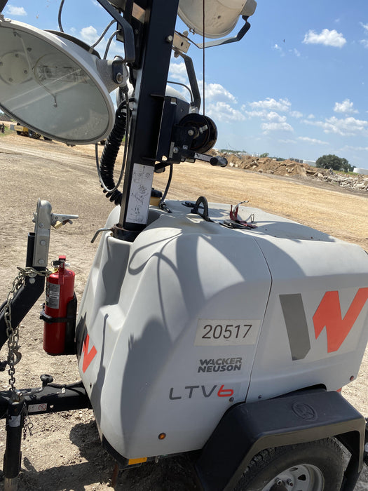 2018 Wacker Neuson LTV6L-MH Wacker Neuson LTV6L Mobile Light Tower w/Fuel Level Sensor Installed