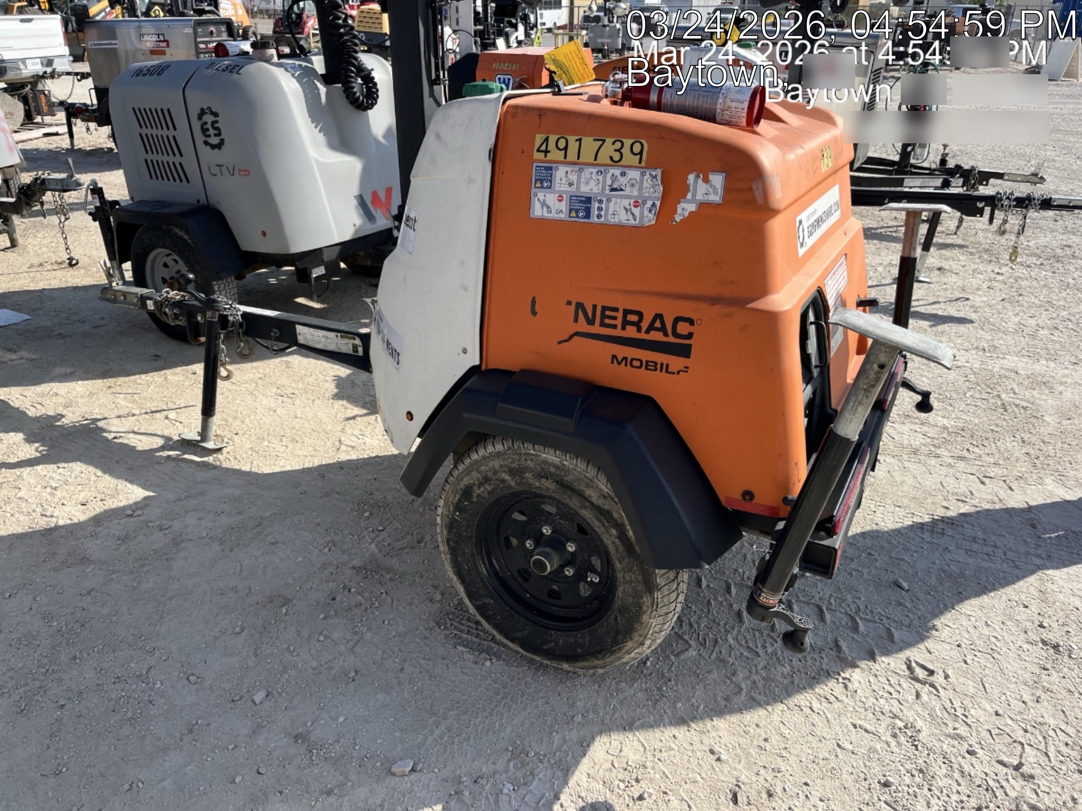 2025 Generac MLTS-4 Diesel, Mitsubishi L2E, 7.1 hp @1800 rpm, Flex Switch 120V Input, Powerzone Controller, (4) 320W LED Lights, 4kW Generator, 39.9 Gal Fuel Tank, 2" Ball, ES Decals