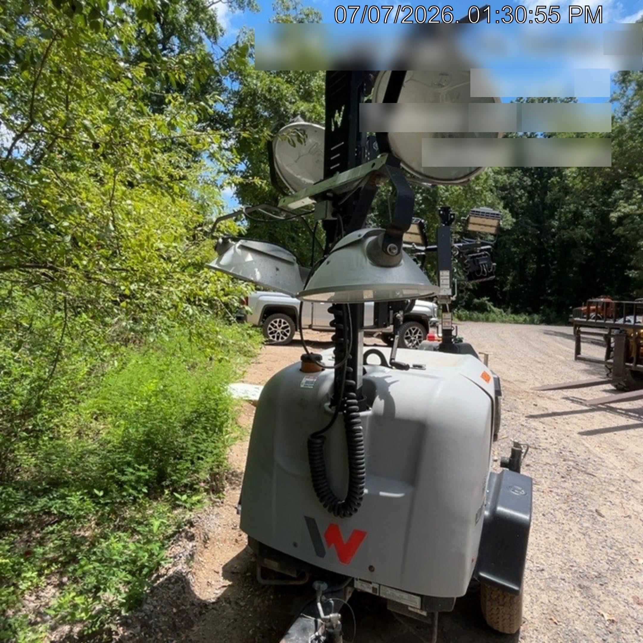 2019 Wacker Neuson LTV6L-MH Wacker Neuson LTV6L Mobile Light Tower w/Fuel Level Sensor Installed