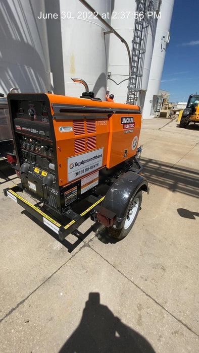 2021 Lincoln Electric Vantage 322 Vantage 322 Ready Pak 3 w/ Decals, ORANGE (includes trailer, cable rack, fender light kit) NO Telematics