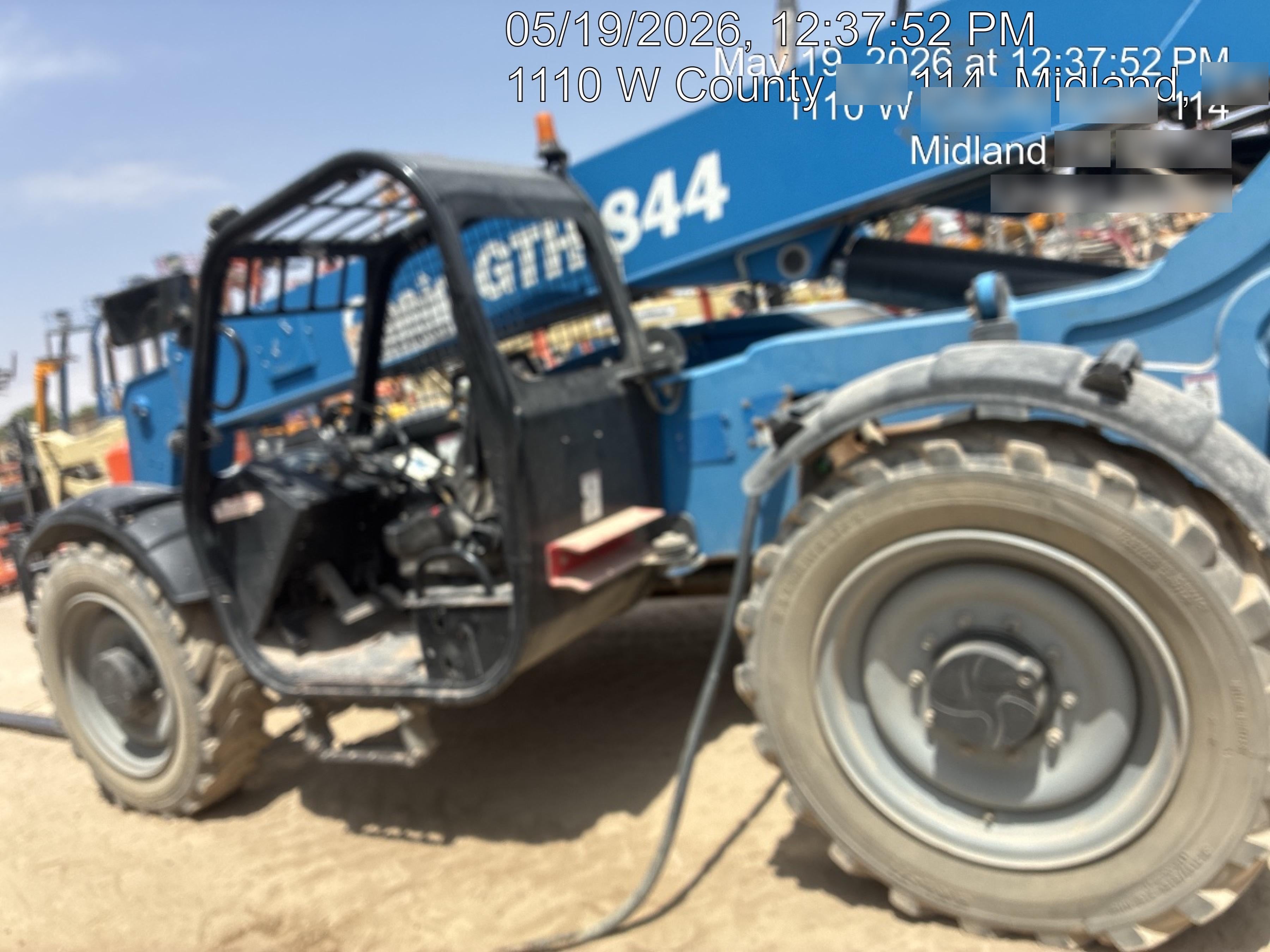 2018 Genie GTH-844 Genie GTH-844D w/Open ROPS, FF Tires, Work Light/Beacon, 60" Carriage and Forks