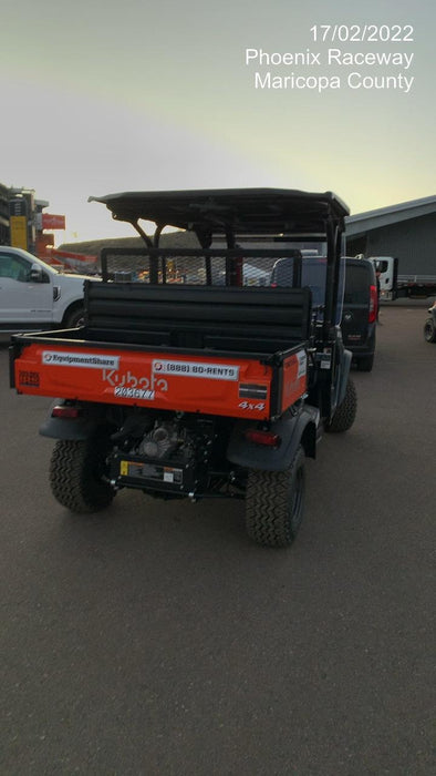 2022 Kubota RTV-X1140W-H Plastic Canopy, Windshield Acrylic Clear, LED Strobe Light, Wire Harness Kit, Back up Alarm