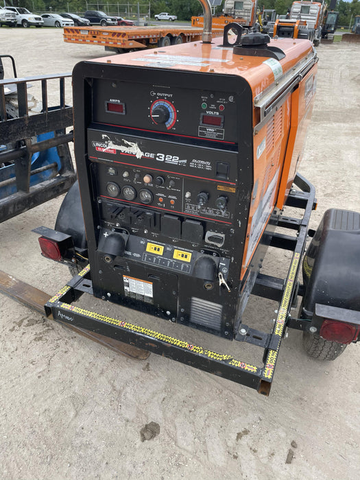 2021 Lincoln Electric Vantage 322 Vantage 322 Ready Pak 3 w/ Decals, ORANGE (includes trailer, cable rack, fender light kit) NO Telematics