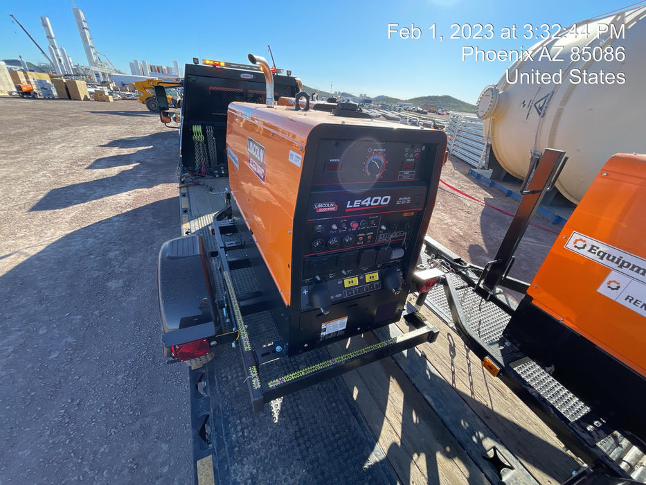 2023 Lincoln Electric LE400 Kubota V1505, Trlr, Cable Rack, Light Kit, ES Decals, T3