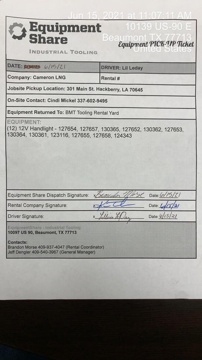 2021 WORKSITE LIGHTING DWXPLEDIL50-12V