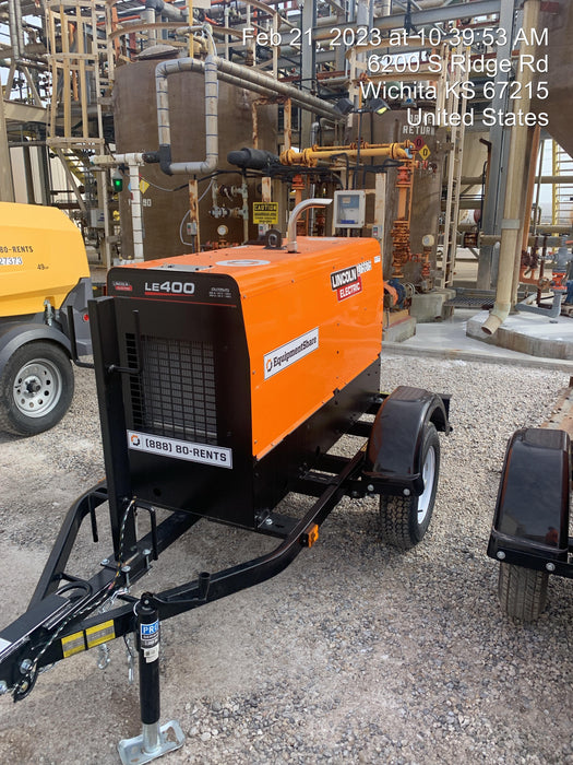 2022 Lincoln Electric LE400 Kubota V1505, Trlr, Cable Rack, Light Kit, ES Decals, T3