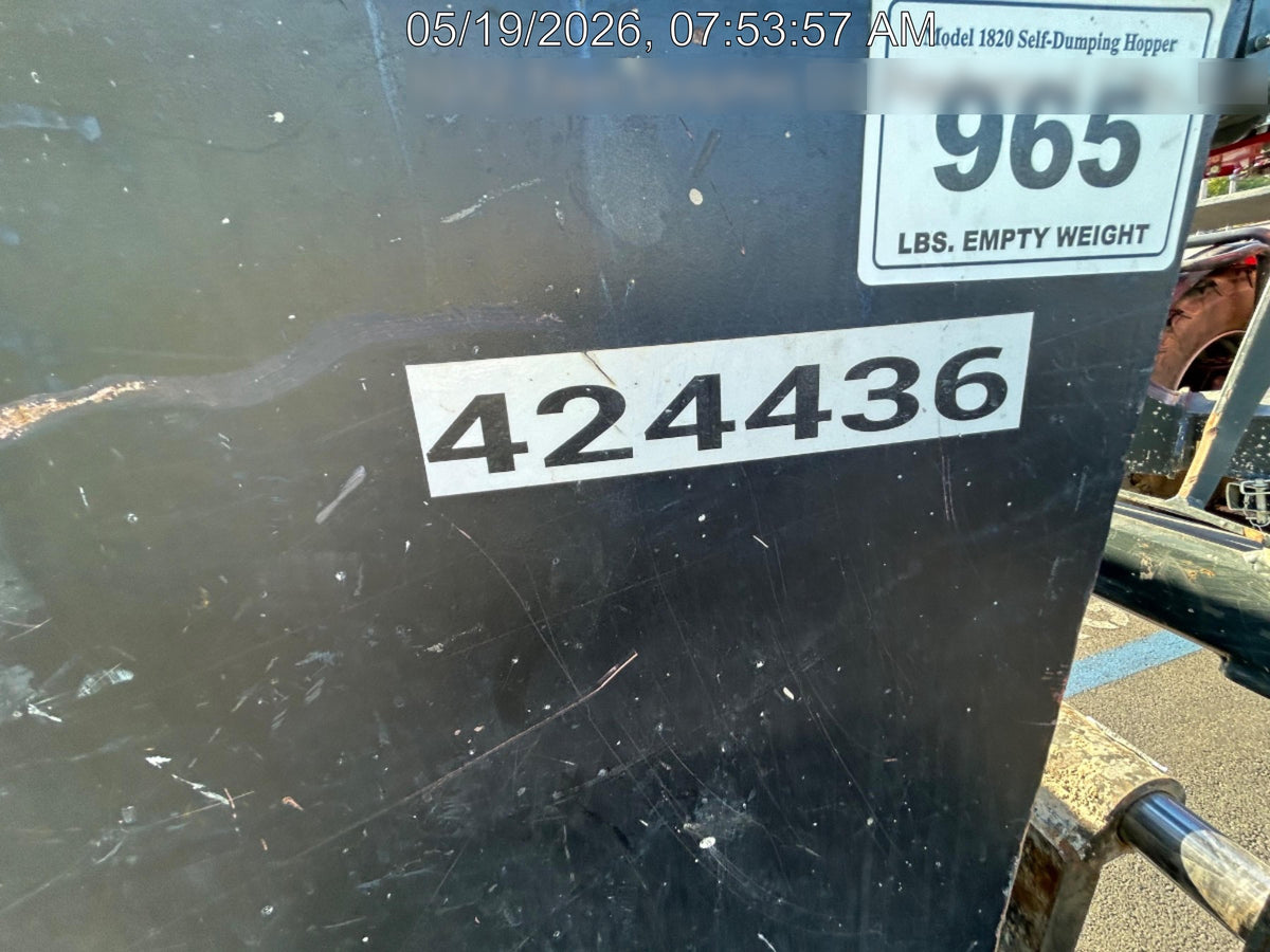 2024 STAR INDUSTRIES M-1820 - Self-Dump Hopper