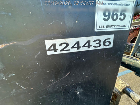 2024 STAR INDUSTRIES M-1820 - Self-Dump Hopper