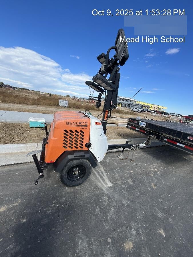 2023 Generac MLT2 Diesel, Flex Switch 120V Input, Powerzone Controller, (4) 320W LED Lights, 4kW Generator, 39.9 Gal Fuel Tank, 2" Ball, T3