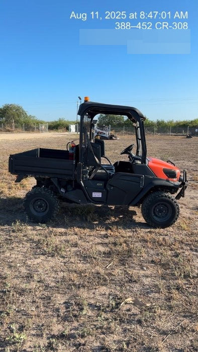 2019 Kubota RTV-XG850WL-H 4wd Utility Cart, Gas, 2 Seat, LED Strobe, Windshield Tempered Glass, Plastic Canopy, Wire Harness Kit, Backup Alarm