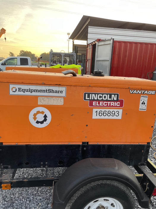 2021 Lincoln Electric Vantage 322 Vantage 322 Ready Pak 3 w/ Decals, ORANGE (includes trailer, cable rack, fender light kit) NO Telematics