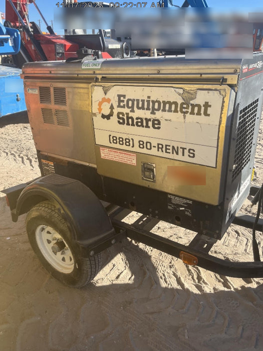 2019 Lincoln Electric Vantage 322 Welder Ready-Pak 3, Two wheel trailer, Fender and Light kit, Cable Rack