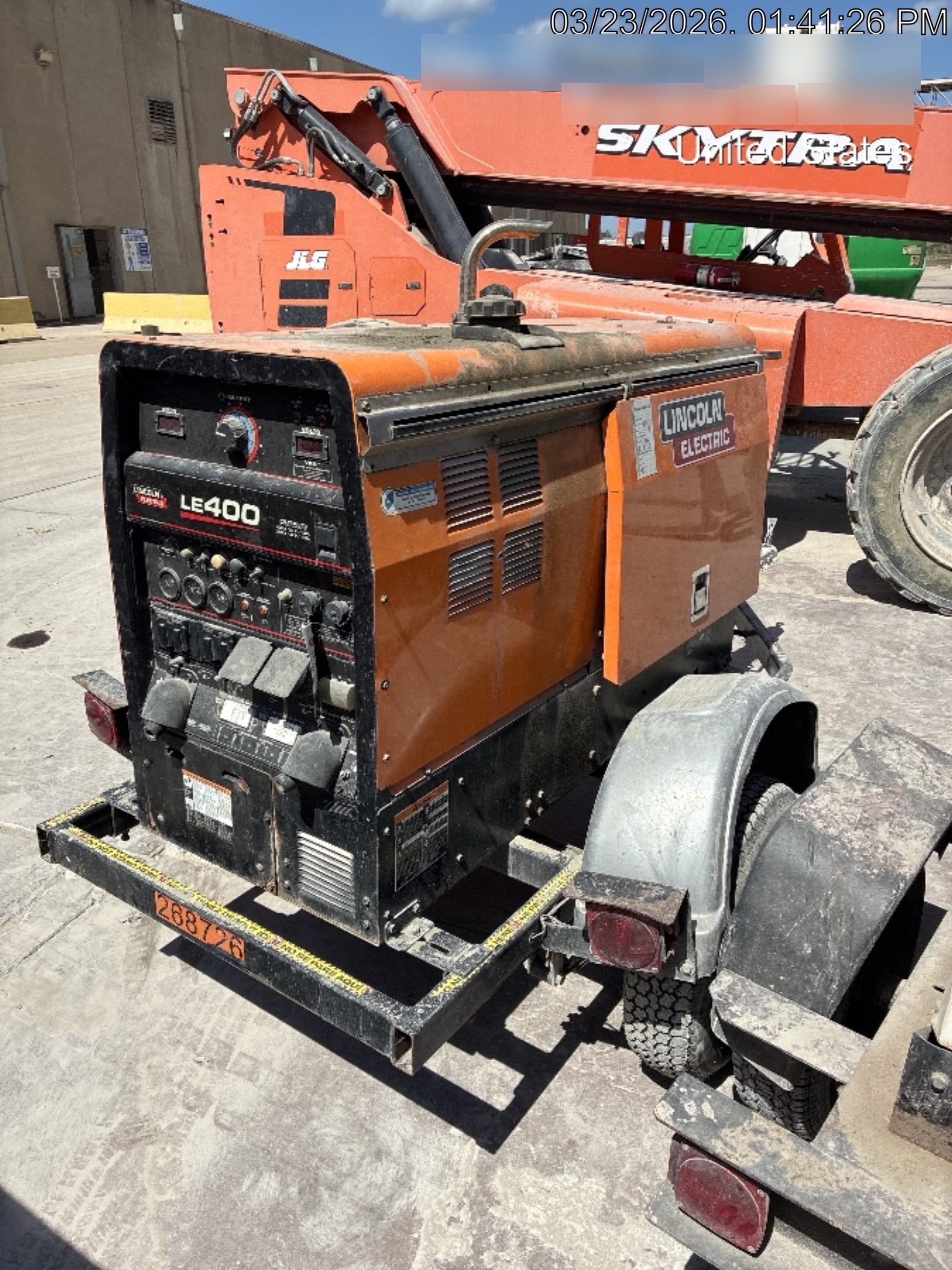 2022 Lincoln Electric LE400 Kubota V1505, Trlr, Cable Rack, Light Kit, ES Decals, T3