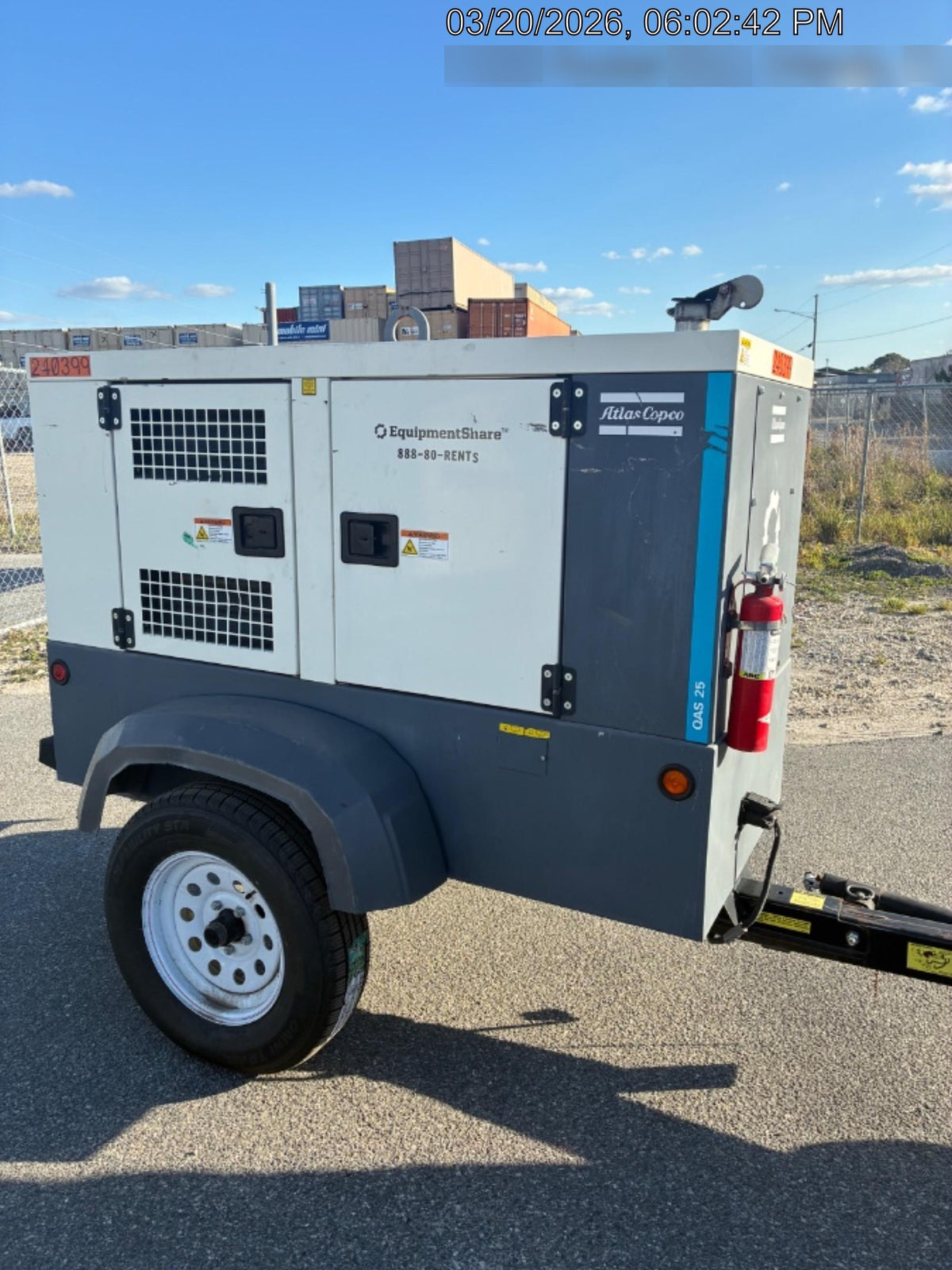 2022 ATLAS COPCO QAS25 CWK