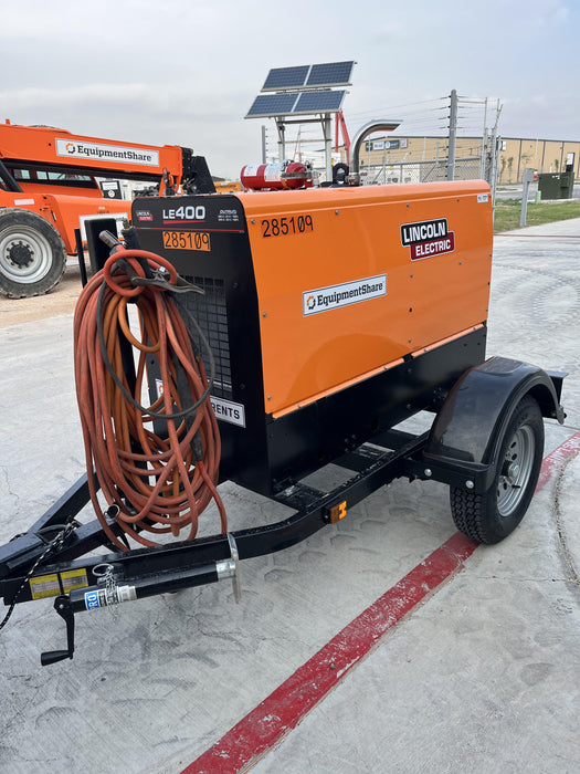 2022 Lincoln Electric LE400 Kubota V1505, Trlr, Cable Rack, Light Kit, ES Decals, T3