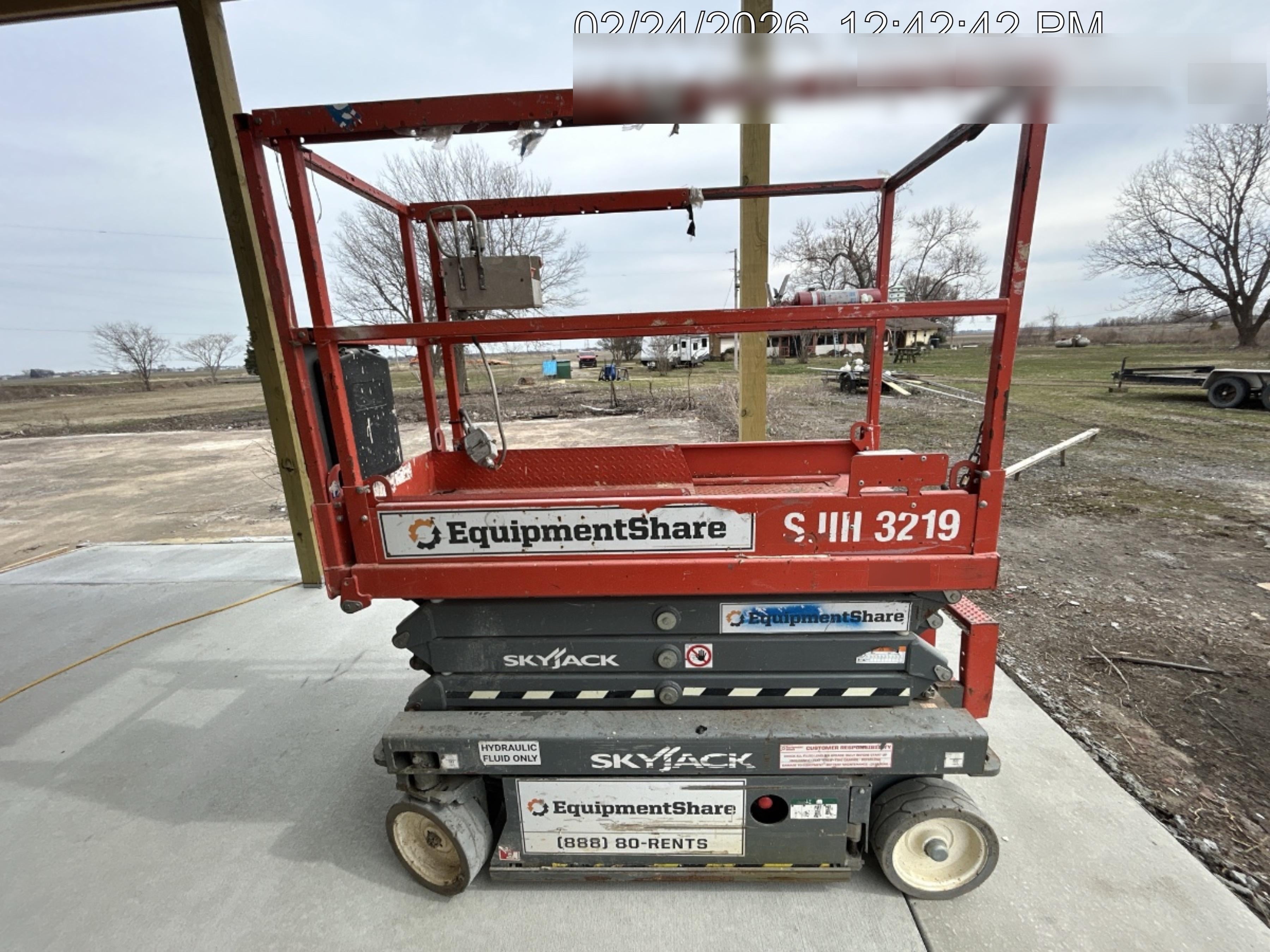 2019 Skyjack SJIII-3219 Standard Options, Trojan Batteries