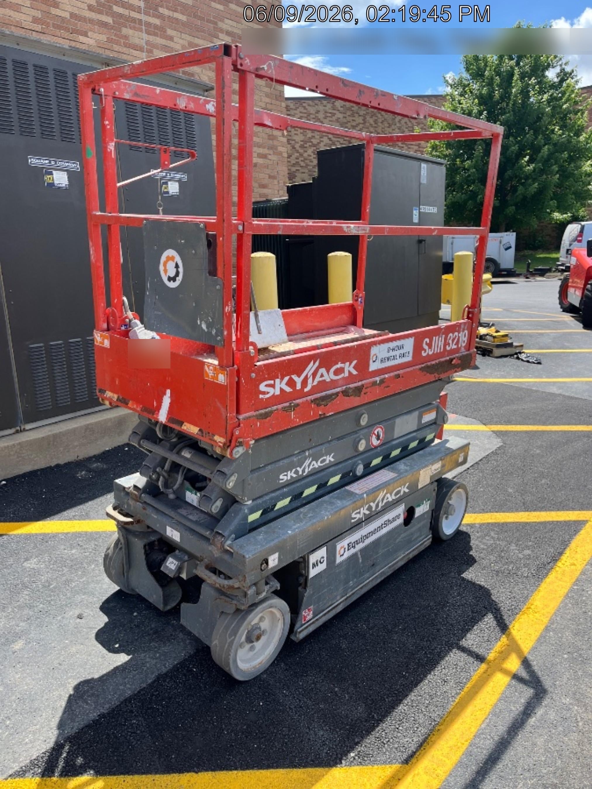 2016 Skyjack SJIII-3219 Standard Rental Specs