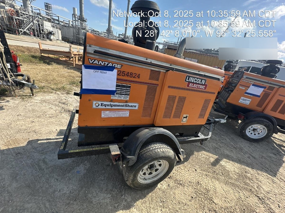 2022 Lincoln Electric Vantage 549X Crosslink Technology, Trailer Mounted, ES Decals, T3