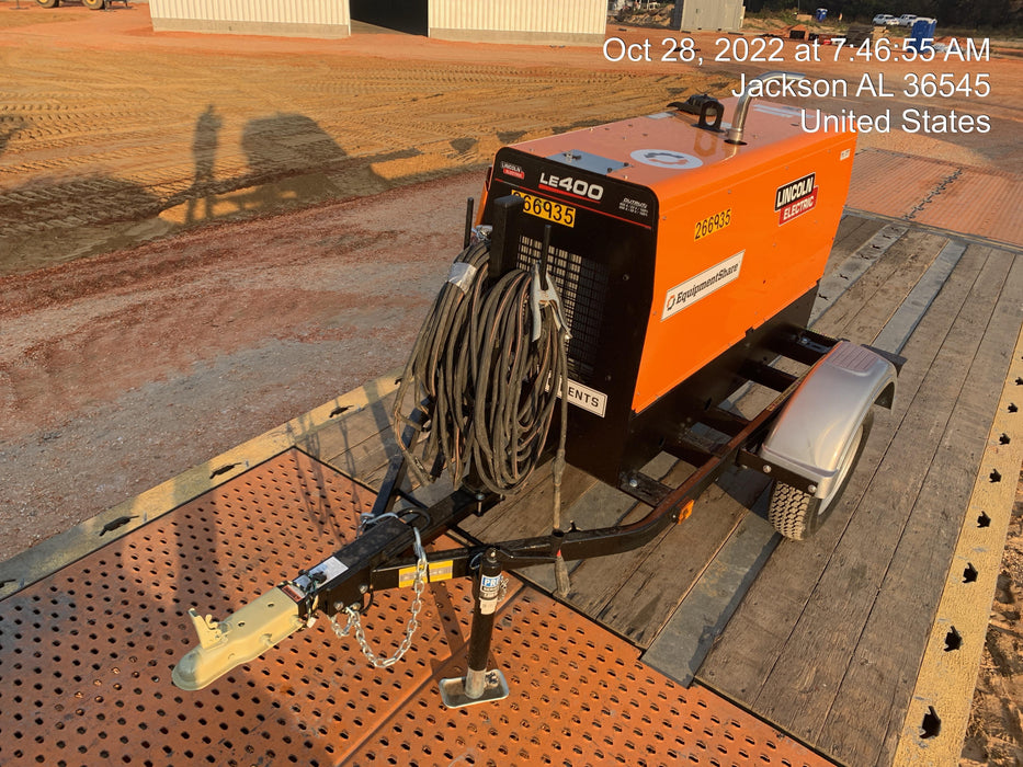 2022 Lincoln Electric LE400 Kubota V1505, Trlr, Cable Rack, Light Kit, ES Decals, T3