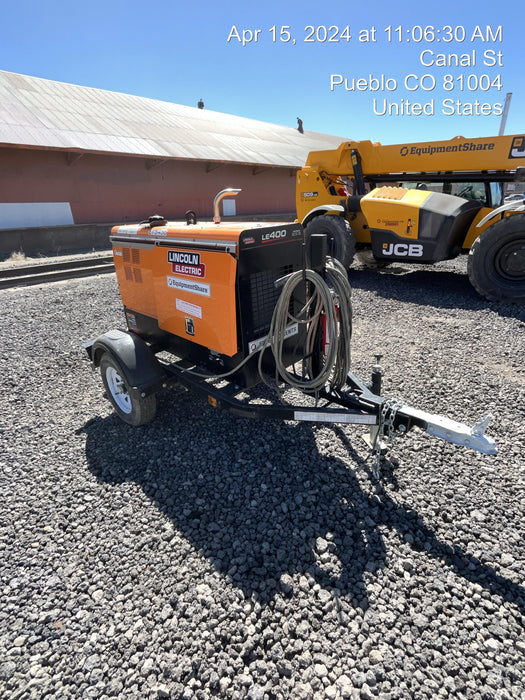 2022 Lincoln Electric LE400 Kubota V1505, Trlr, Cable Rack, Light Kit, ES Decals, T3