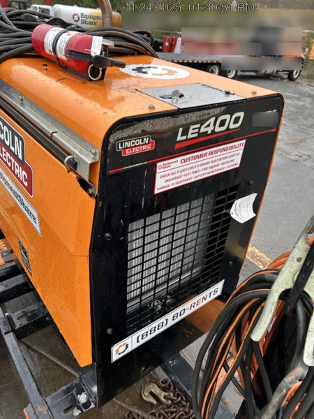 2023 Lincoln Electric LE400 Kubota V1505, Trlr, Cable Rack, Light Kit, ES Decals, T3