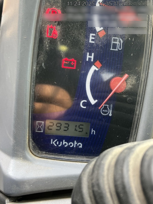 2019 Kubota SVL95-2S Cab/Heat/Air, Standard Tracks, Standard Flow, Hydraulic QC 80" HD Tooth Bucket