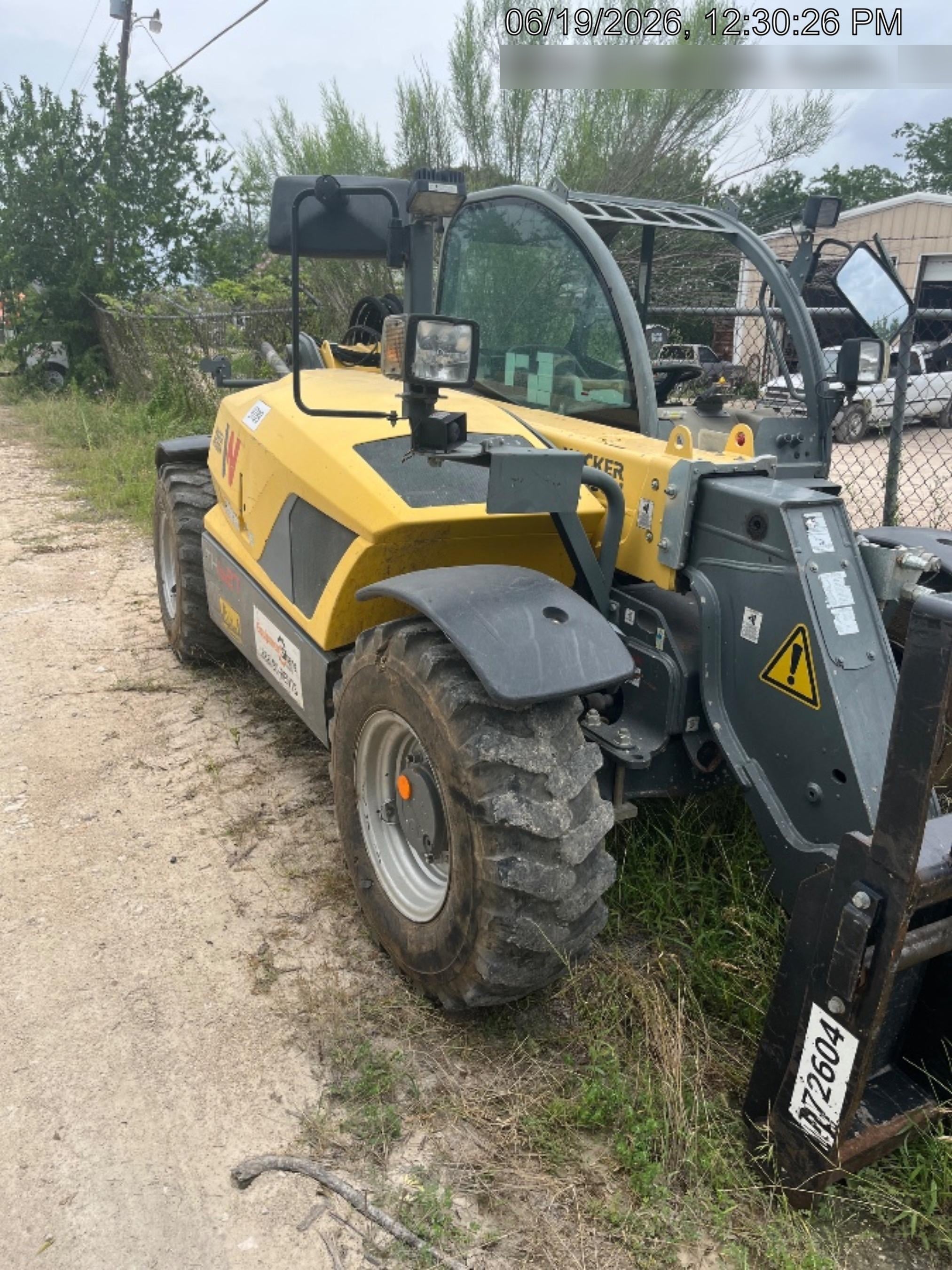 2018 Wacker Neuson TH627 Wacker Neuson TH627 Telehandler w/Canopy, Solid Tires, 48" Carriage and Forks