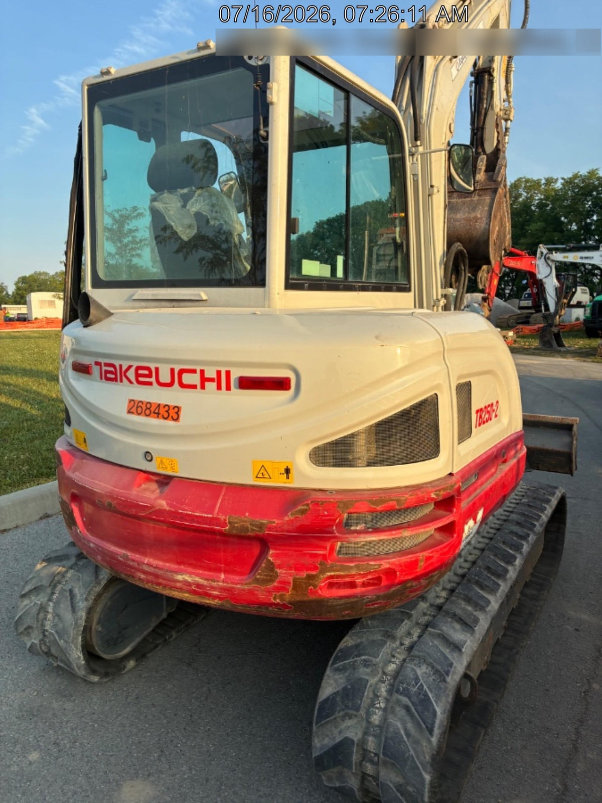 2022 TAKEUCHI TB250-2CR