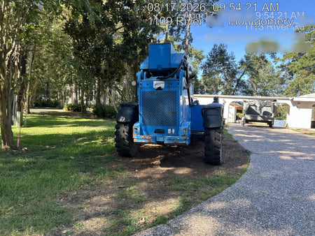 2018 Genie GTH-1056 Genie GTH-1056 w/Open ROPS, Solid Tires, Work Light/Beacon, 60" Carriage and Forks