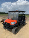 Kubota RTV-X1140W-H 4wd Utility Cart, 4 Seat, Diesel, LED Strobe, Windshield Tempered Glass, Plastic Canopy, Wire Harness Kit, Backup Alarm