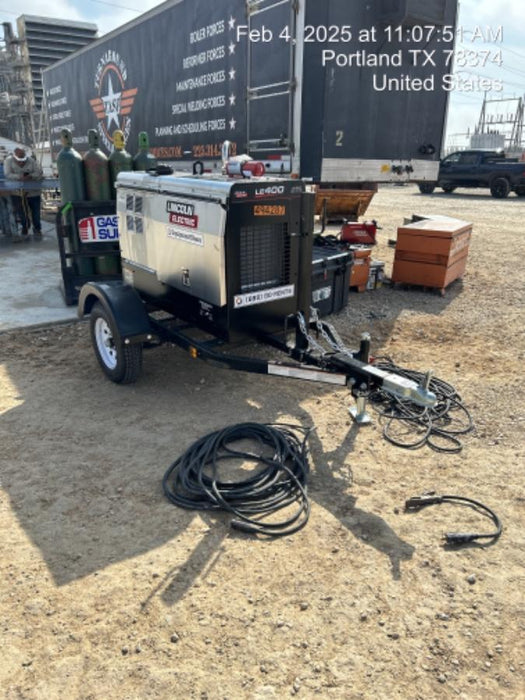 2025 Lincoln Electric LE400 Diesel, Kubota V1505, 22 HP, Trlr, Cable Rack, Light Kit, ES Decals, T3