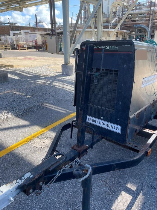 2019 Lincoln Electric Vantage 322 Welder Ready-Pak 3, Two wheel trailer, Fender and Light kit, Cable Rack