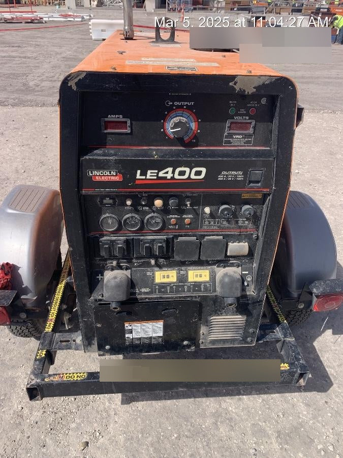 2022 Lincoln Electric LE400 Kubota V1505, Trlr, Cable Rack, Light Kit, ES Decals, T3