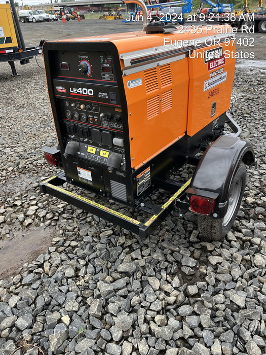 2022 Lincoln Electric LE400 Kubota V1505, Trlr, Cable Rack, Light Kit, ES Decals, T3