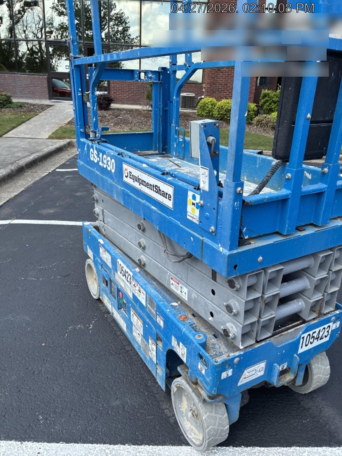 2020 Genie GS-1930 Solid Non Marking Tires, Beacon, Folding rails with half height swing gate