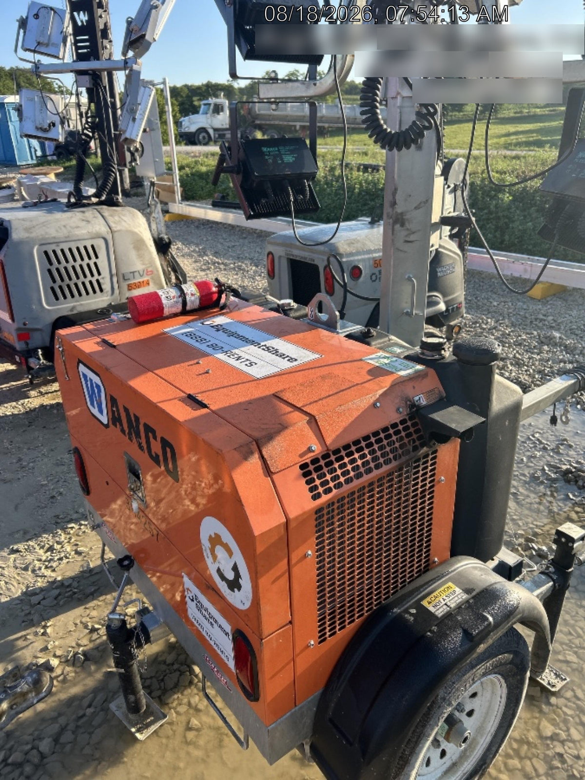 2024 Wanco WLTT-4MM4K Diesel, Deep Sea Controller, Shore Power Plug, Auto Start, (4) 350W LED Floodlights, 4kW Generator, 60 Gal Fuel Tank, 2" Ball, T3