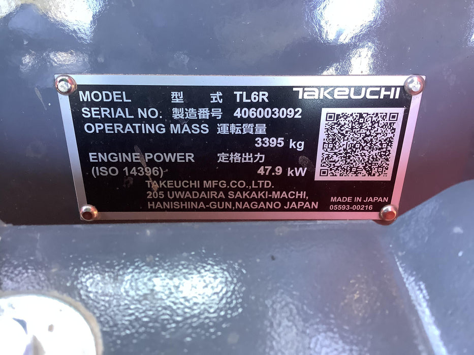 2021 TAKEUCHI TL6R