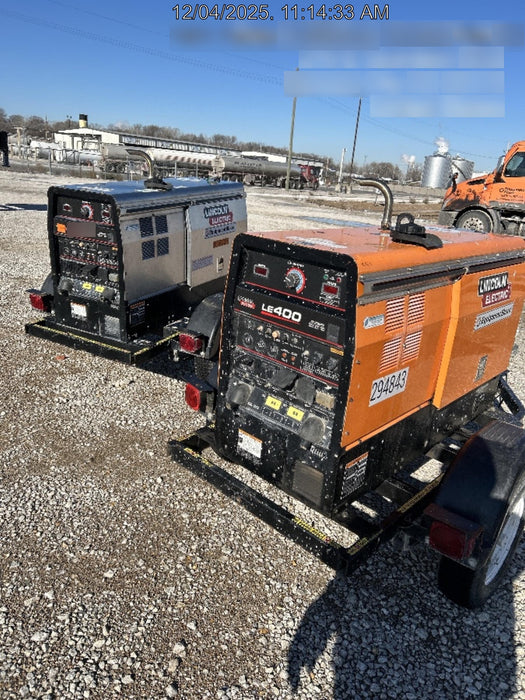 2023 Lincoln Electric LE400 Kubota V1505, Trlr, Cable Rack, Light Kit, ES Decals, T3