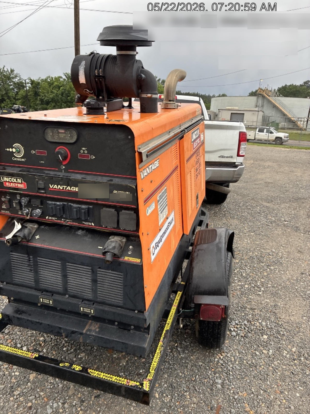 2021 Lincoln Electric Vantage 549X Ready Pak 3, ORANGE (includes trailer, cable rack, fender light kit)