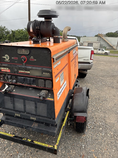 2021 Lincoln Electric Vantage 549X Ready Pak 3, ORANGE (includes trailer, cable rack, fender light kit)