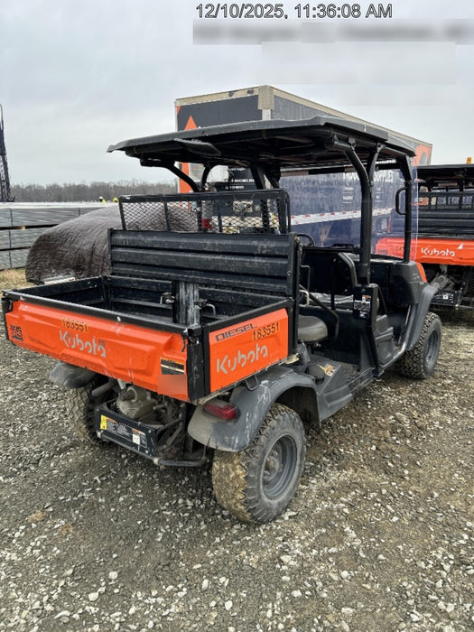 2021 Kubota RTV-X1140W-H Plastic Canopy, Windshield Acrylic Clear, LED Strobe Light, Wire Harness Kit, Back up Alarm