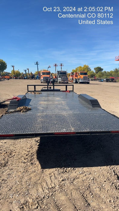 2025 TEXAS PRIDE TRAILERS 21' Lowboy Gravity Tilt Bed 14K Bumper Pull Trailer