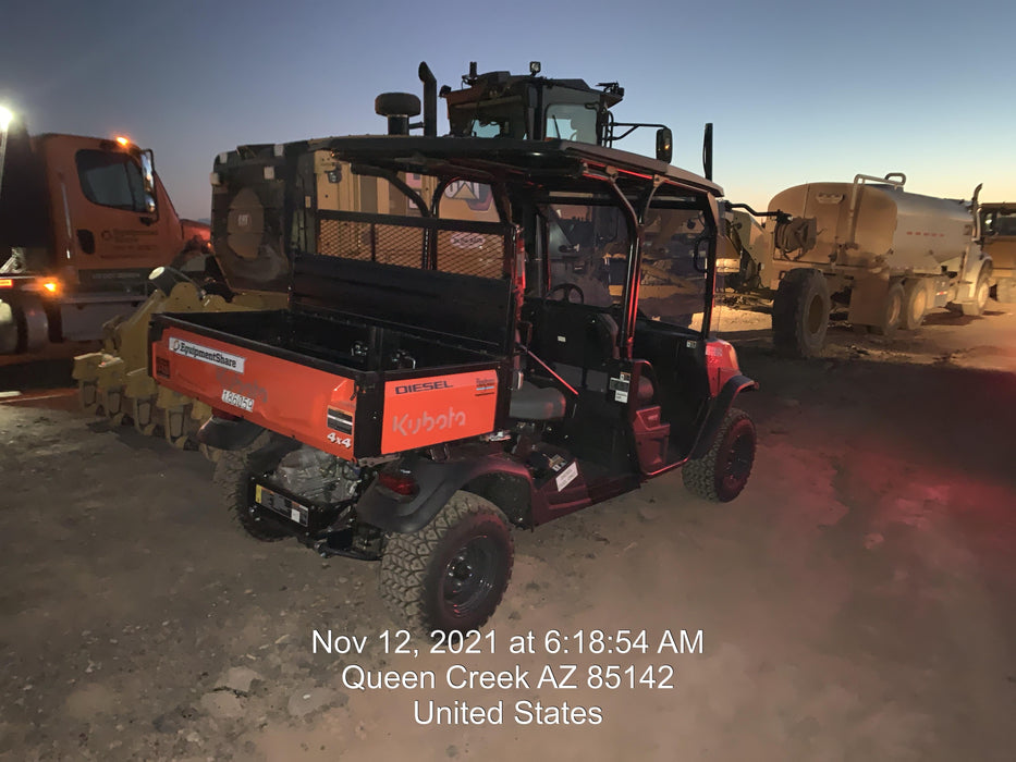 Kubota RTV-X1140W-H Plastic Canopy, Windshield Acrylic Clear, LED Strobe Light, Wire Harness Kit, Back up Alarm
