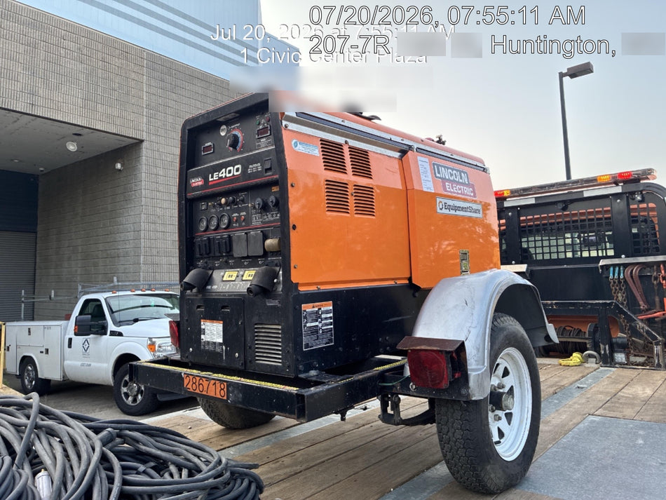2022 Lincoln Electric LE400 Kubota V1505, Trlr, Cable Rack, Light Kit, ES Decals, T3