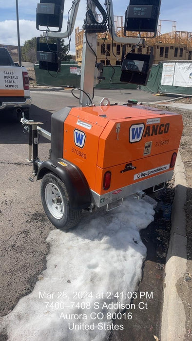 2023 Wanco WLTT-4MM4K Diesel, Deep Sea Controller, Shore Power Plug, Auto Start, (4) 350W LED Floodlights, 4kW Generator, 60 Gal Fuel Tank, 2" Ball, T3