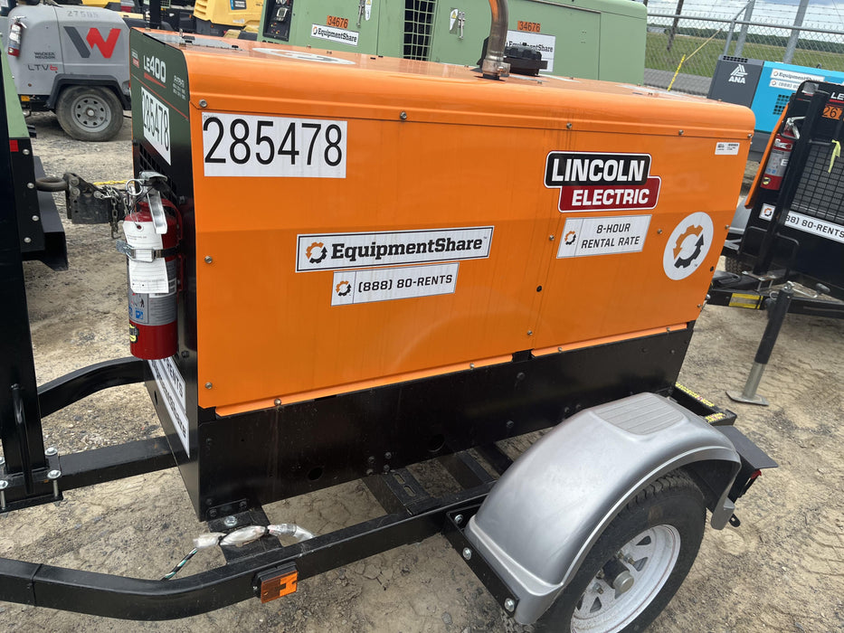 2022 Lincoln Electric LE400 Kubota V1505, Trlr, Cable Rack, Light Kit, ES Decals, T3