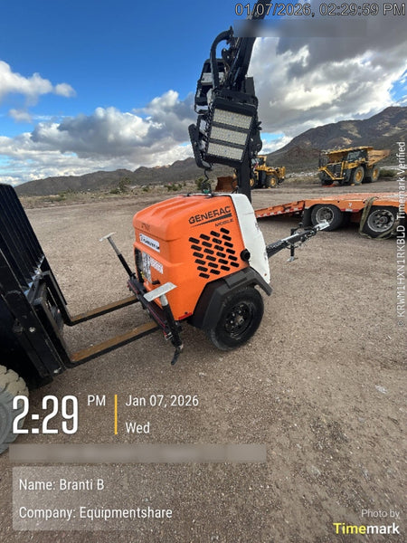 2023 Generac MLT2 Diesel, Flex Switch 120V Input, Powerzone Controller, 
(4) 320W LED Lights, 4kW Generator, 39.9 Gal Fuel Tank, 2" Ball, T3