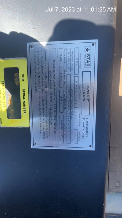 2023 STAR INDUSTRIES 1395B