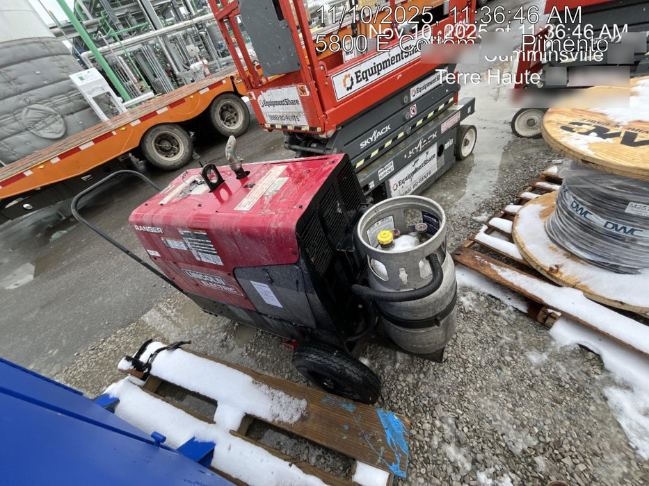 2021 Lincoln Electric Ranger 305 LPG K3430-1, Ranger 305 LPG, Undercarriage, Tank Holder & Strap, 10kw AC Gen, 25hp Kohler LPG Eng